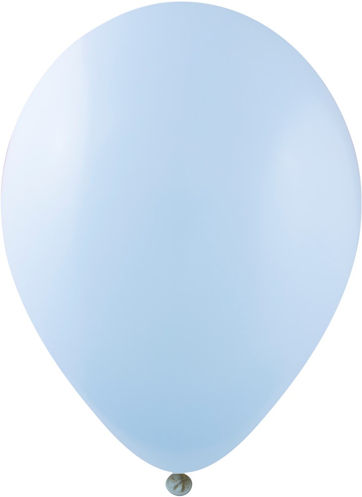 Bedruckte Ballons HQPP 85/95 cm - Ø 33 cm - 11 inch - Blau Macaron (1251) (± PMS 290)