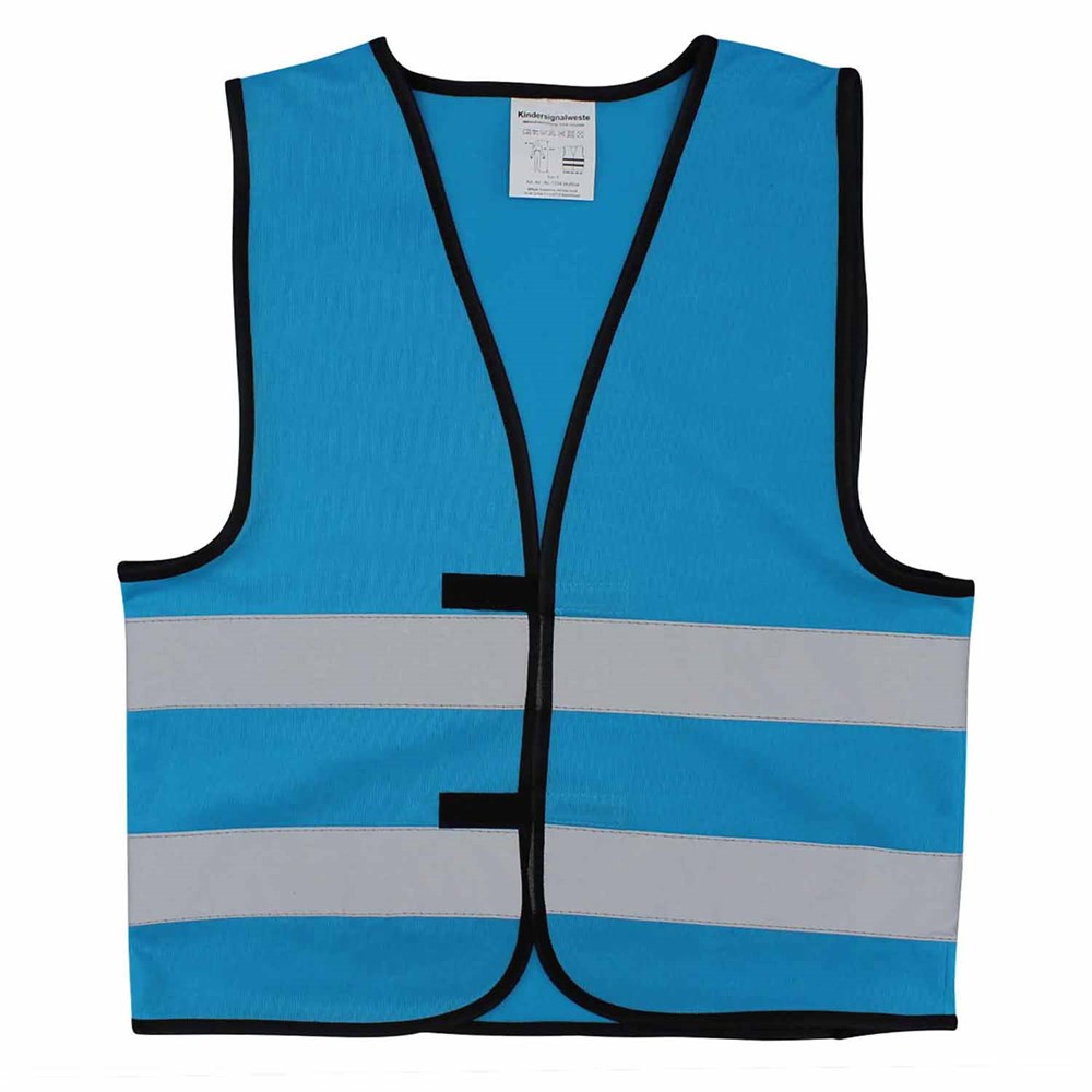 Allflash Kindersignalweste COLOUR - skyblue