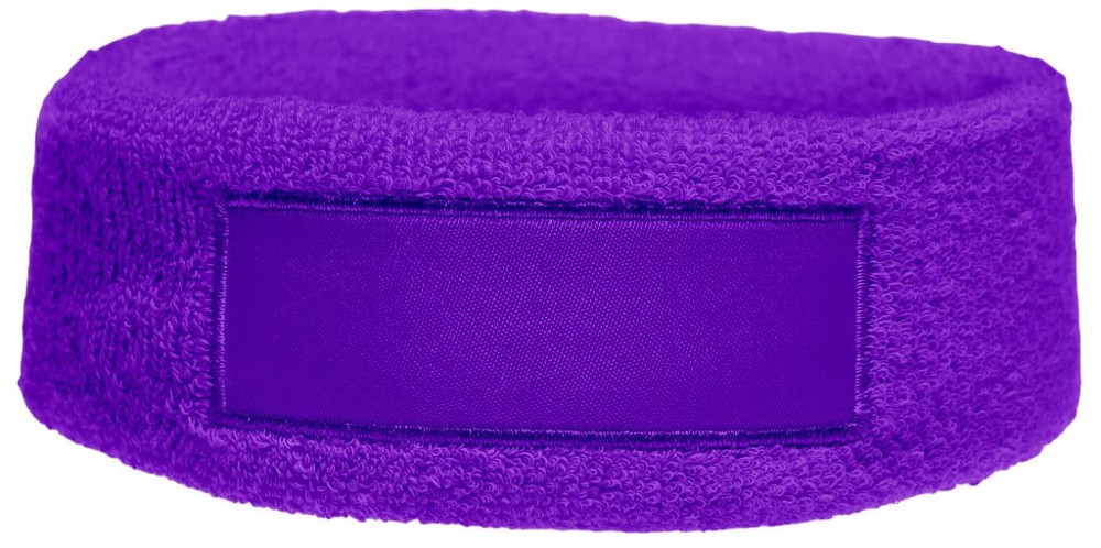 Nilton's Frottier Stirnband mit Label - Lila (PMS 268c) / Lila