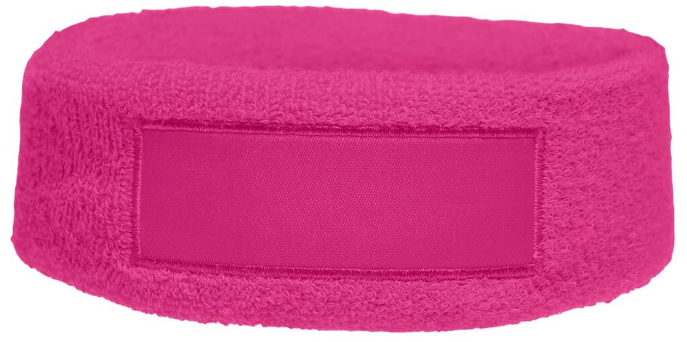 Nilton's Frottier Stirnband mit Label - Rosa (PMS 212c) / Rosa