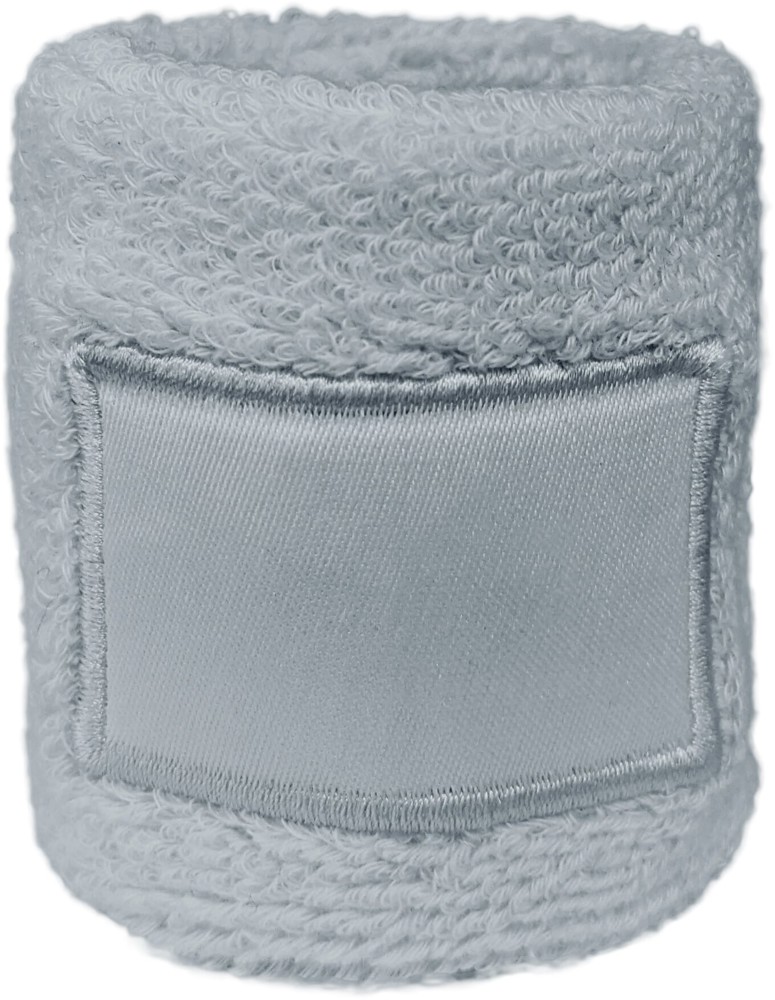 Nilton's Frottier Armschweißband mit Label - Grau (PMS 429c) / Grau