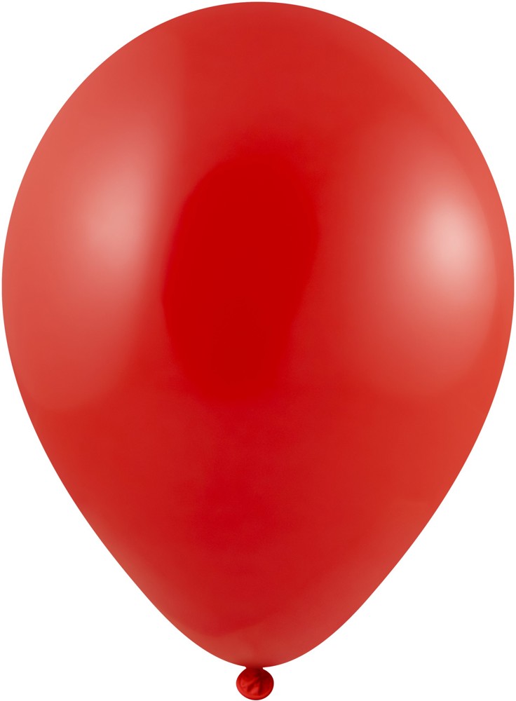 Luftballons mit Druck Qualityprint Ø 35 cm / Umfang 90-100 cm / 12 Inch, Licht blauw Metallic (2650), Metallic, 2 kleuren, 1 drukzijde - Rot (1130)