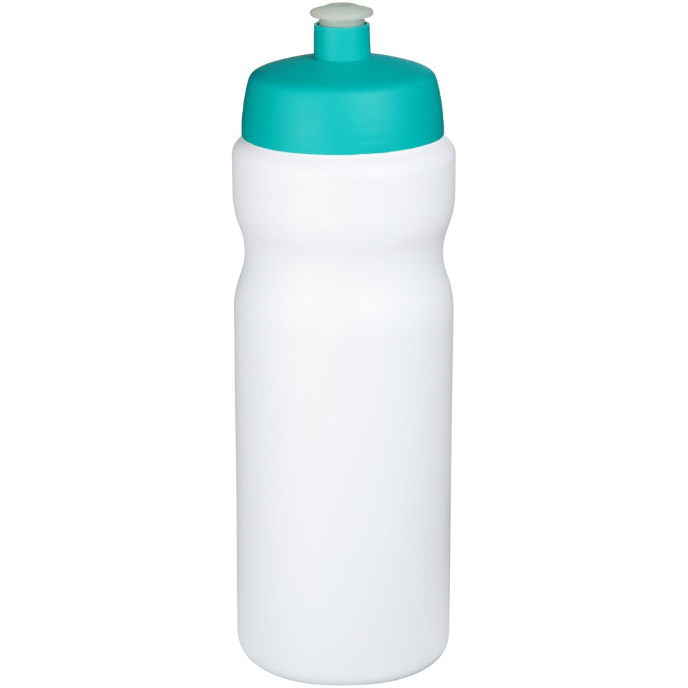 Baseline® Plus 650 ml Sportflasche - weiss, aquablau