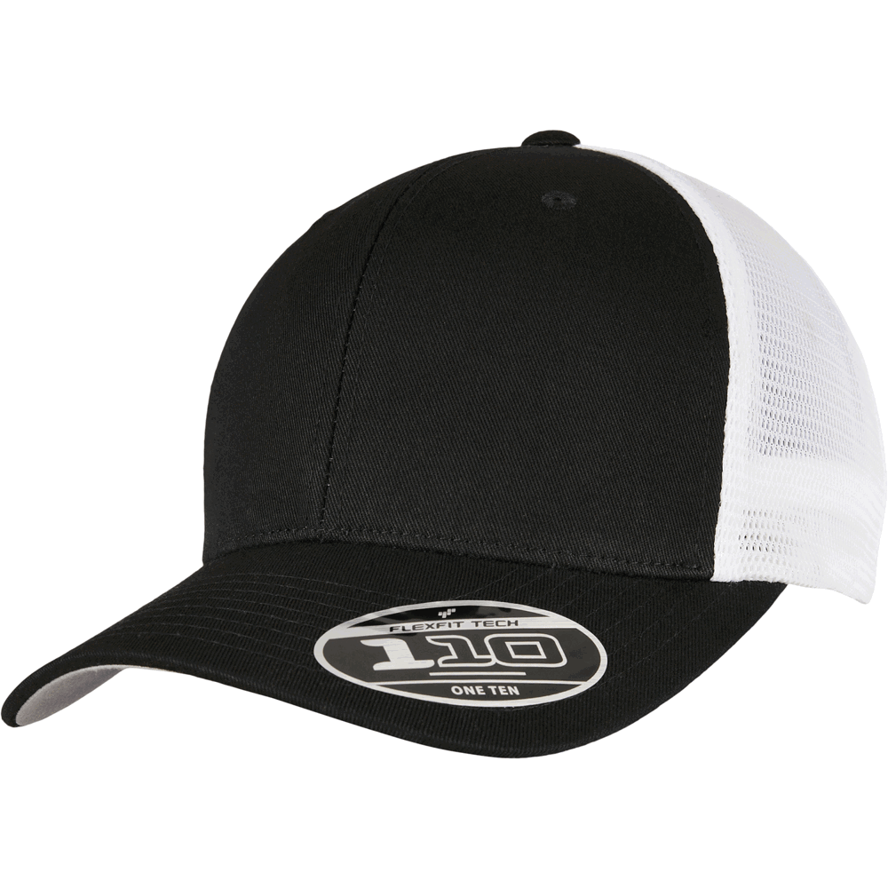 110 Mesh 2-Tone Cap - Black-White