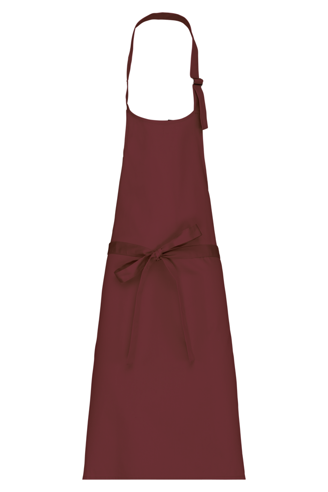 K895 - Baumwollschürze ohne Tasche - Wine