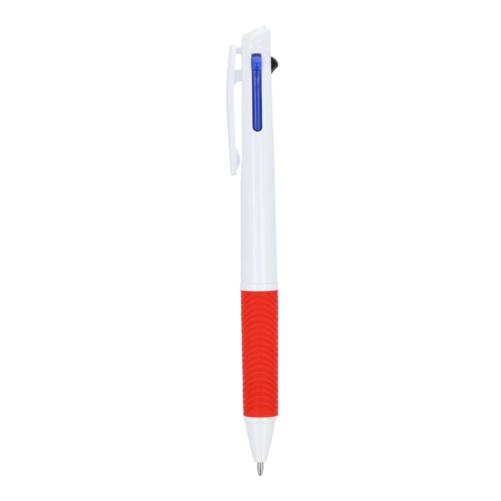 3-Farben-Stift mit Griffzone und Schlüsselband