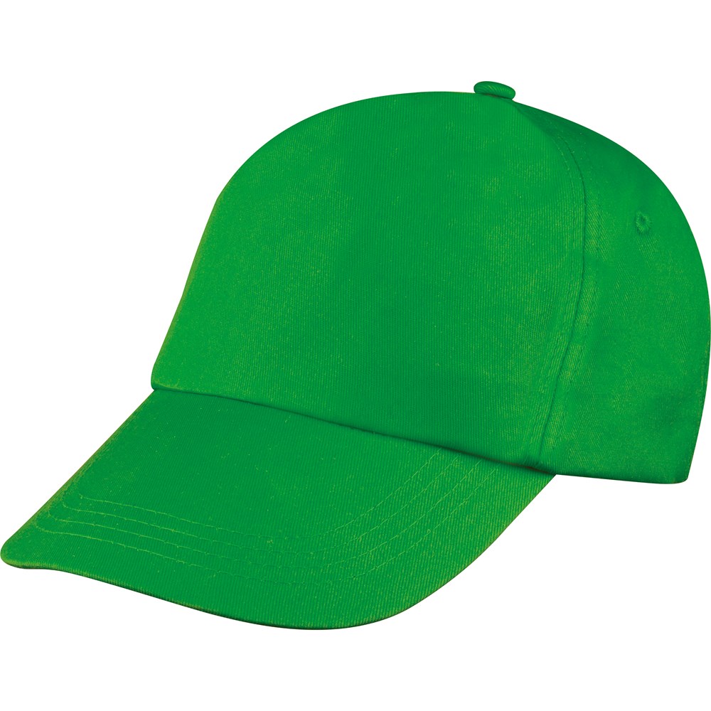 5 Panel Baumwoll-Baseball-Cap MEGAN - Grün