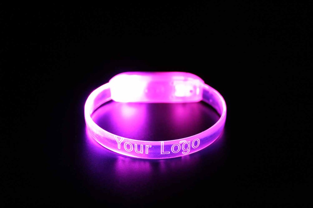 Allflash LED-Armband Motion | mit Geräusch-/Bewegungssensor - rosa