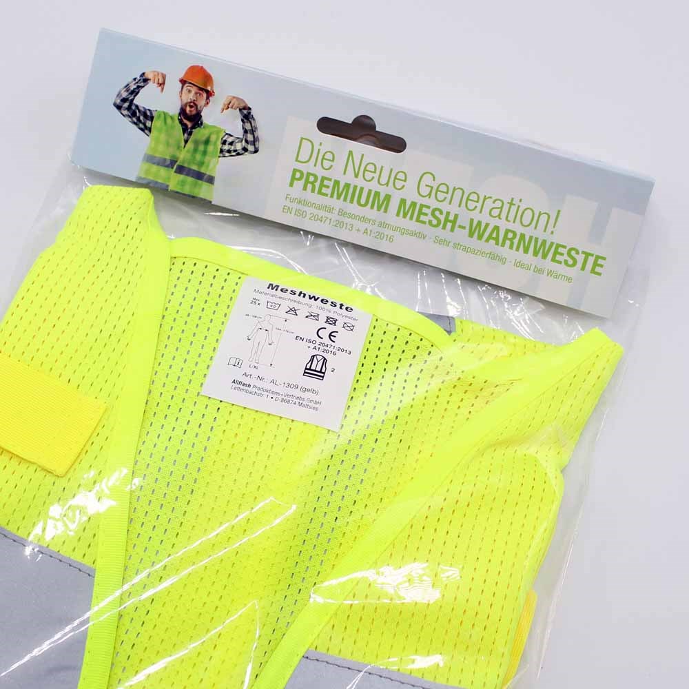 Allflash Warnweste MULTI-POCKET Gr. M