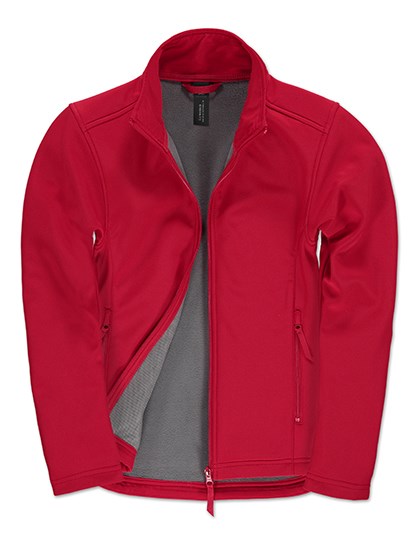 B&C COLLECTION - Women´s Jacket Softshell ID.701 - Red, Warm Grey