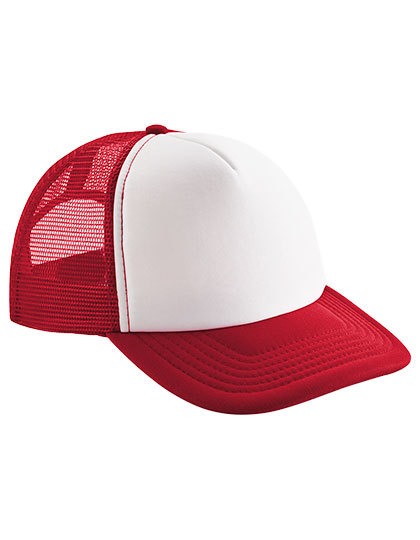 Beechfield - Junior Vintage Snapback Trucker - Classic Red, White
