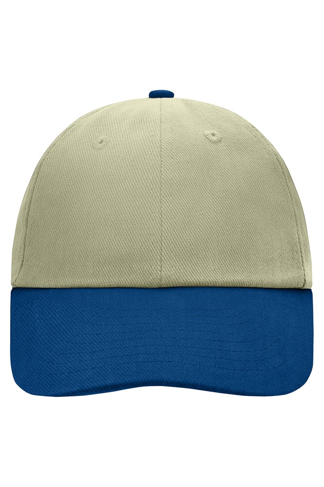 6 Panel Raver Cap - Light-khaki/navy (ca. Pantone 7527C
296C)