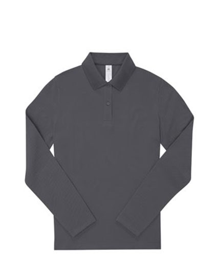 B&C BE INSPIRED - My Polo 180 Long Sleeve /Women - Dark Grey (Solid)