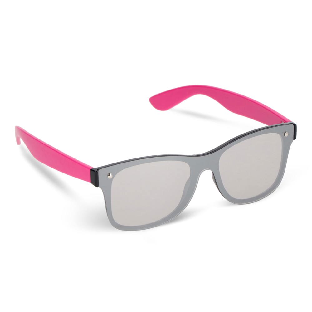 Justin R-PC Sonnenbrille mit verspiegelten Uni-Gläsern UV400 - rosa