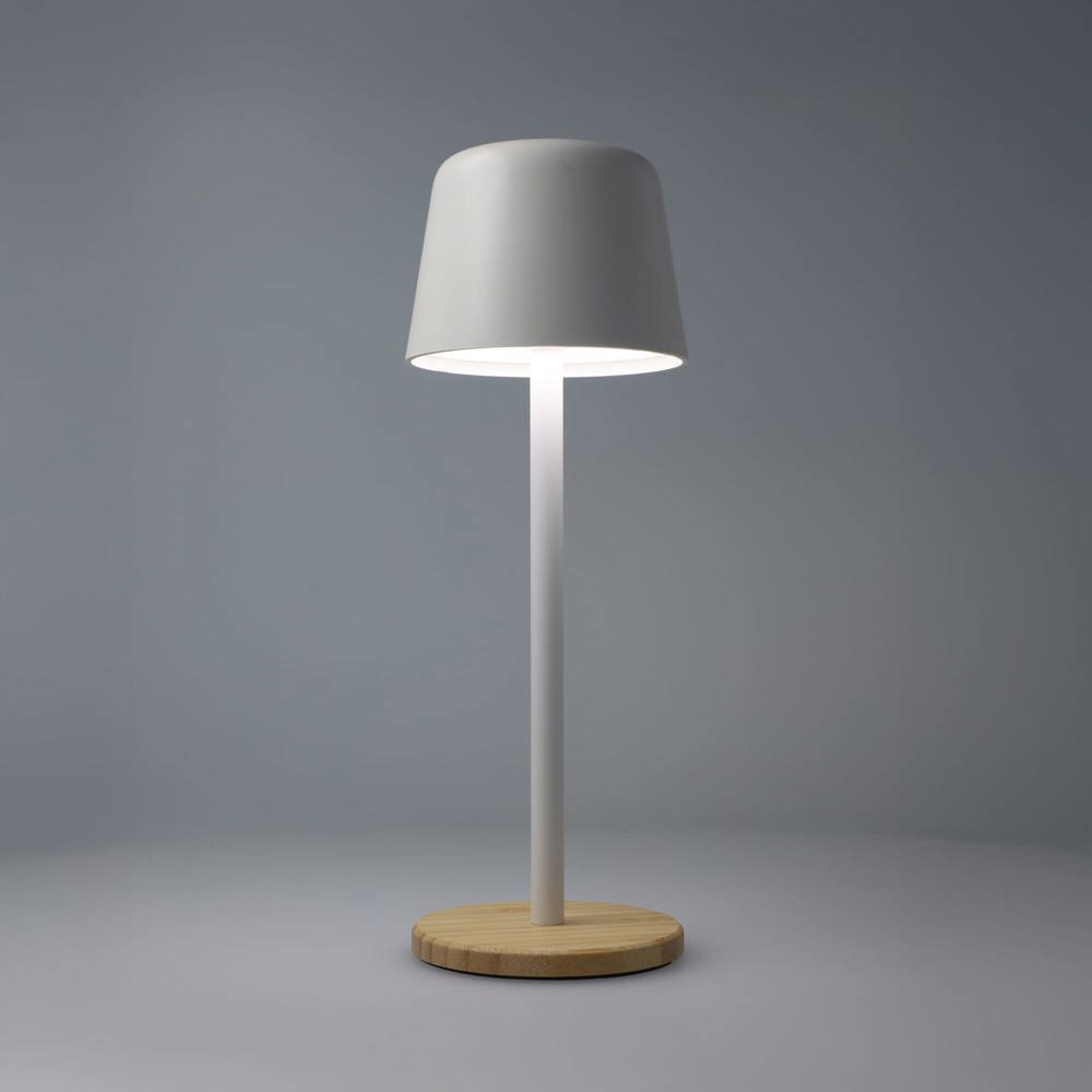Solis Dimmbare Tischlampe mit Bambusfuß