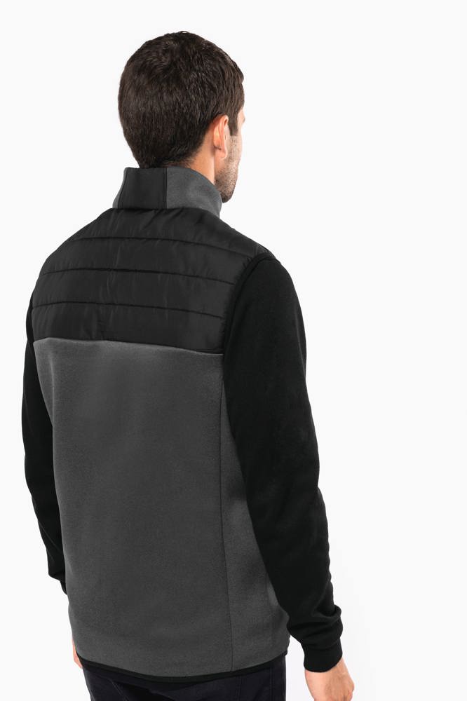 K6170 - Bodywarmer aus zwei Materialien für Herren