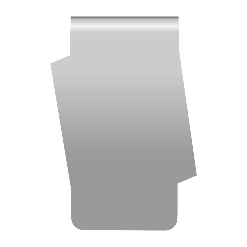 ROMINOX® Mehrweg-Büroklammer Shape Clip Variante D, idealer Mailingartikel für Dokumente, bis zu 18 Seiten Klemmkraft