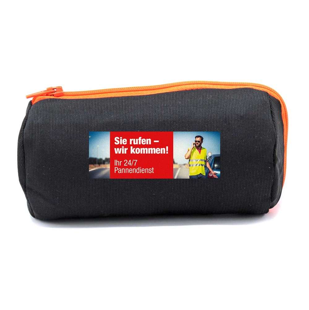 Allflash KFZ-Set ROLL VEST mit 4c Digitaltransferdruck auf Beutel