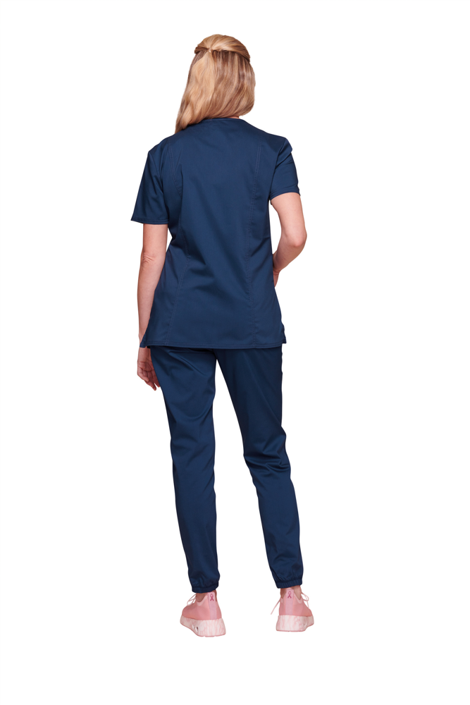 - Oberteil in Wickeloptik, Damen - Navy