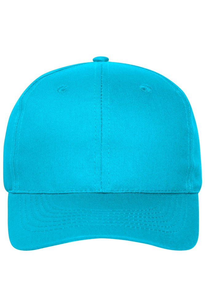 6 Panel Cap Organic Cotton - Turquoise (ca. Pantone 312C)