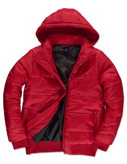 B&C COLLECTION - Men´s Jacket Superhood - Red, Black