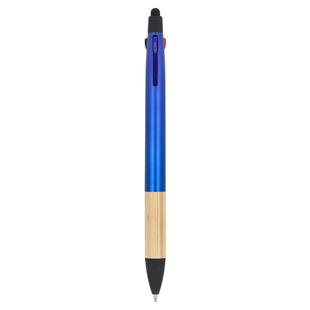 3-Farben-Stift mit Bambusgriff