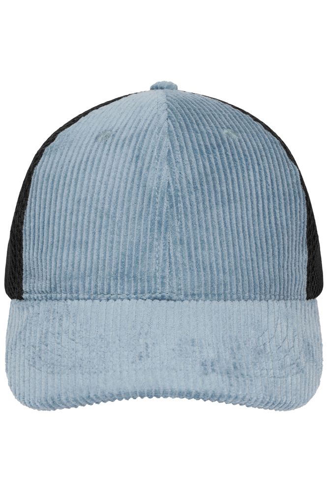 6 Panel Corduroy-Mesh Cap Organic Cotton - Milky-blue/black (ca. Pantone 5425 C
blackC)