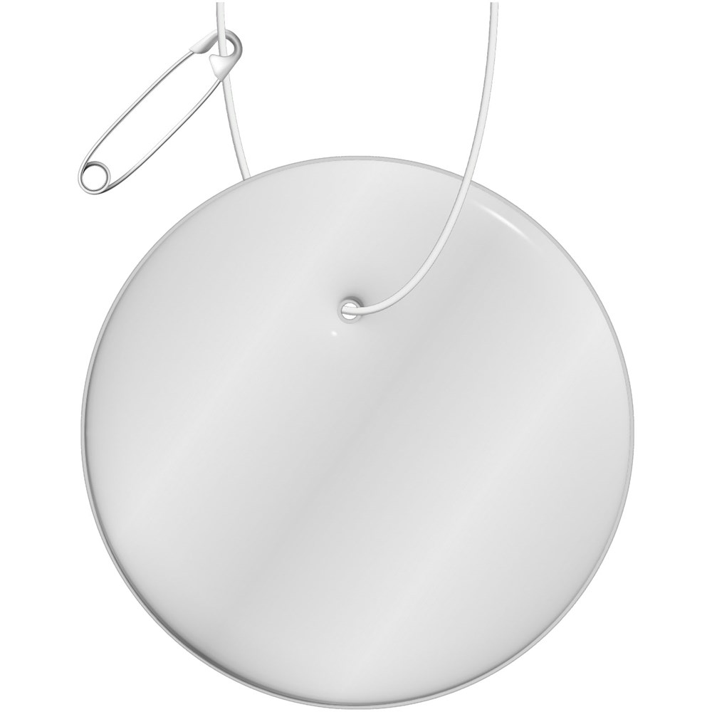 RFX™ H-09 Runder reflektierender TPU-Anhänger - weiss