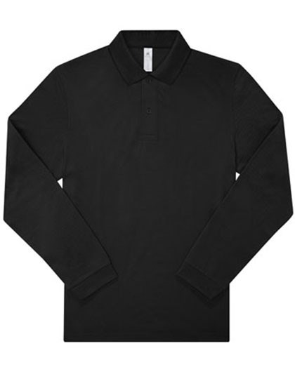 B&C BE INSPIRED - My Polo 210 Long Sleeve - Black