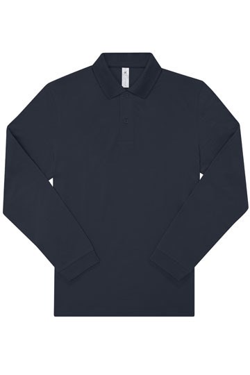 B&C BE INSPIRED - My Polo 180 Long Sleeve - Navy