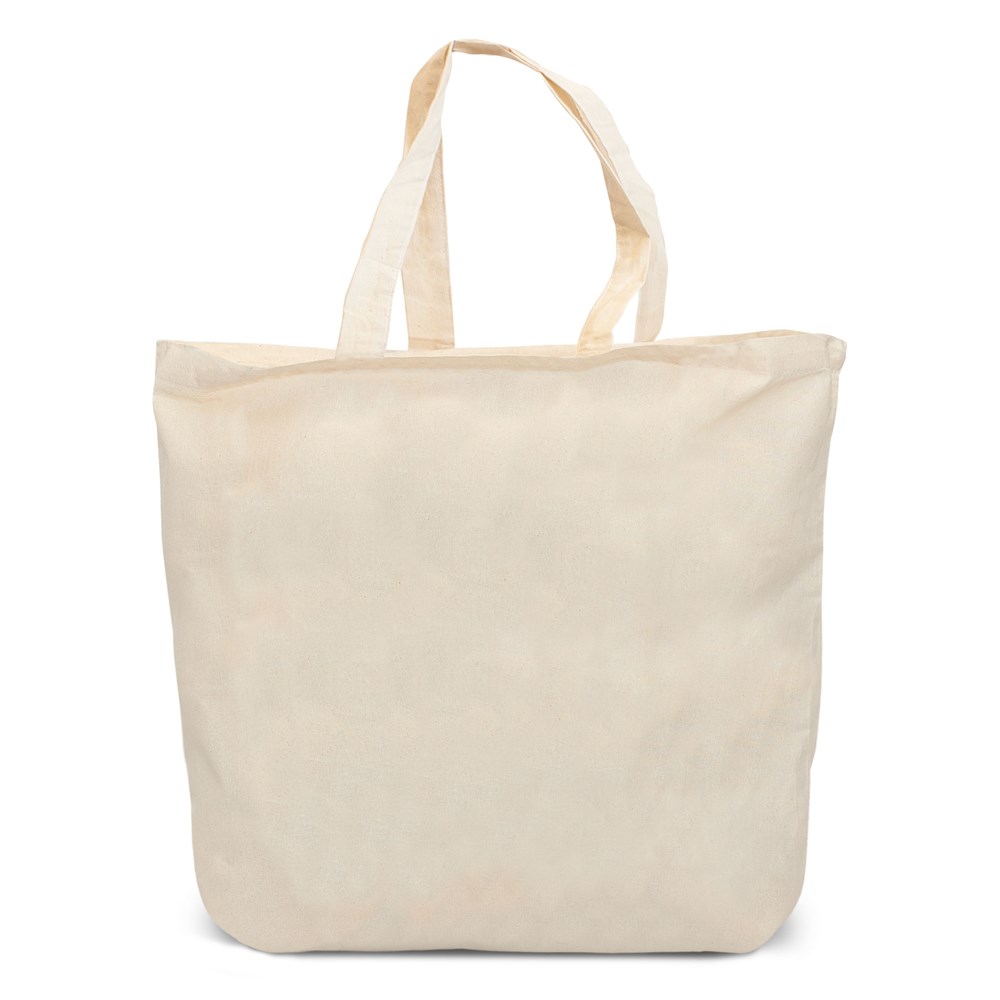 CADAQUES – Baumwolltasche mit Bodenfalte und langen Henkeln