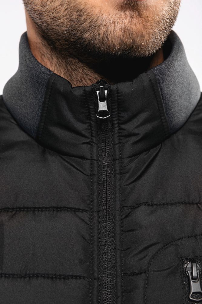 K6170 - Bodywarmer aus zwei Materialien für Herren