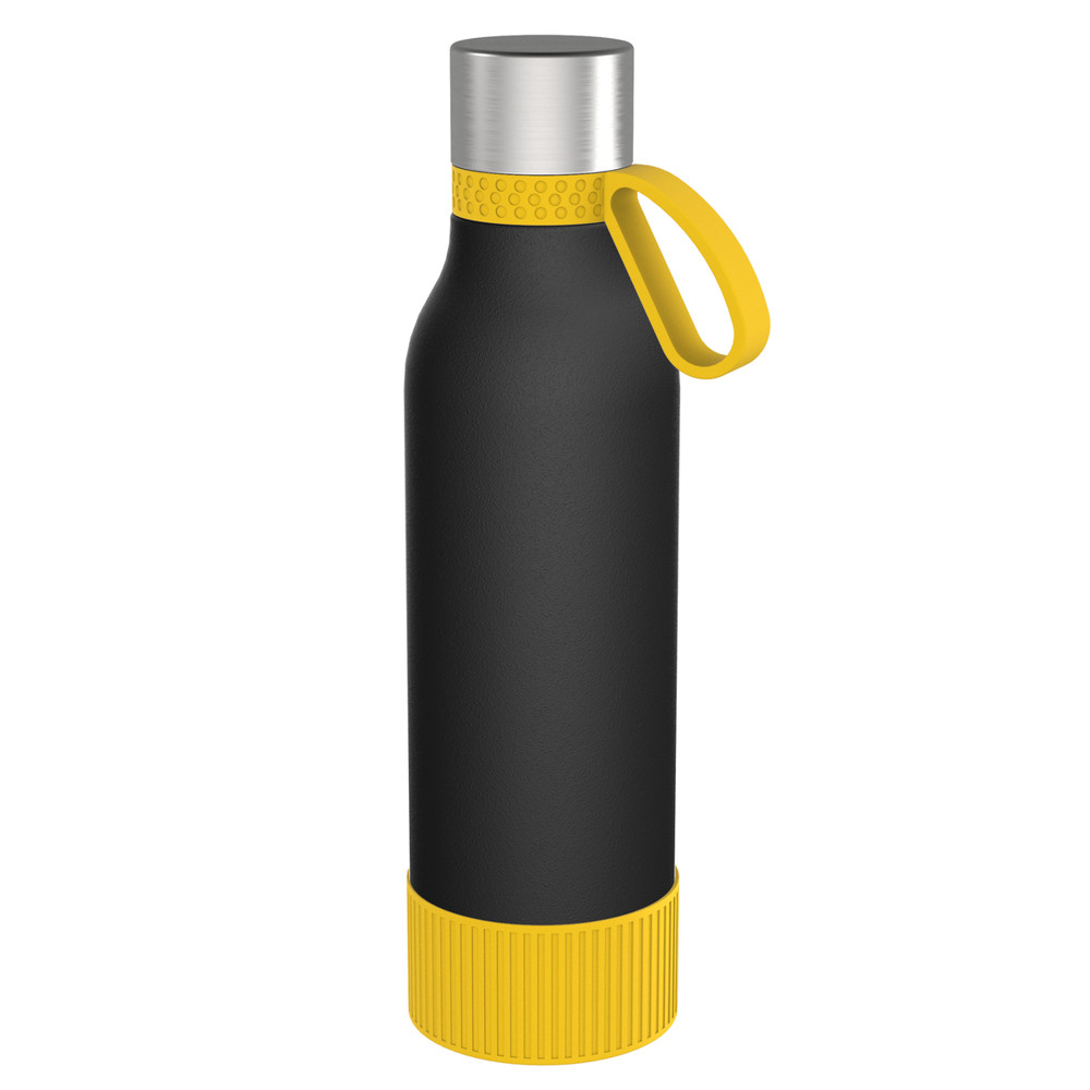 Trinkflasche RETUMBLER-myTOULON II 820 - gelb, schwarz