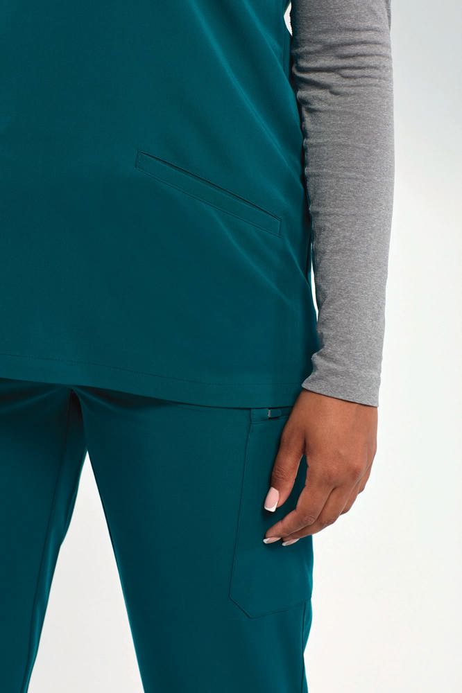NN310 - Tunika mit Stretchanteil und kurzen Ärmeln, Damen
