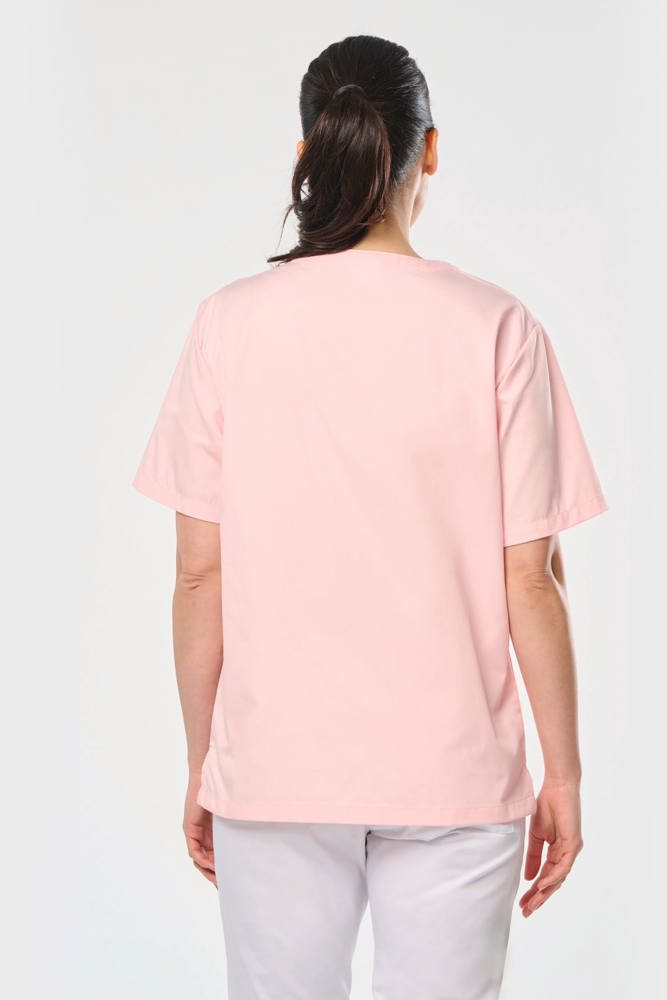 WK507C - Kurzärmlige Unisex-Tunika aus Baumwollpolyester