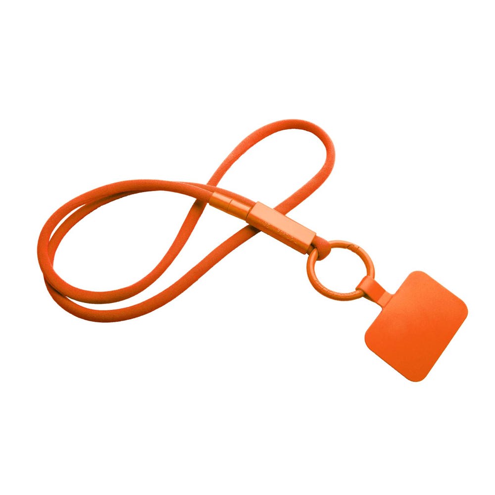 Tubyard Lanyard mit Telefonhalterung und Band aus recyceltem Kunststoff - Orange
