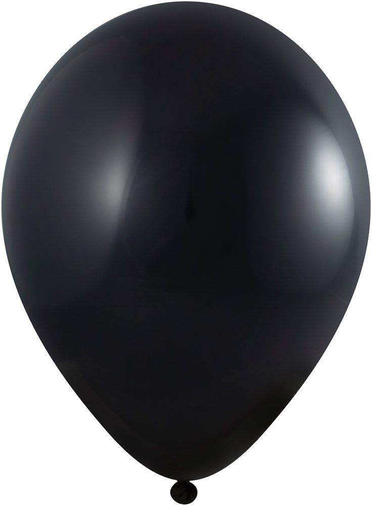 Bedruckte Ballons 85/95 cm - Ø 33 cm -11 inch - Schwarz (1199) Pastel