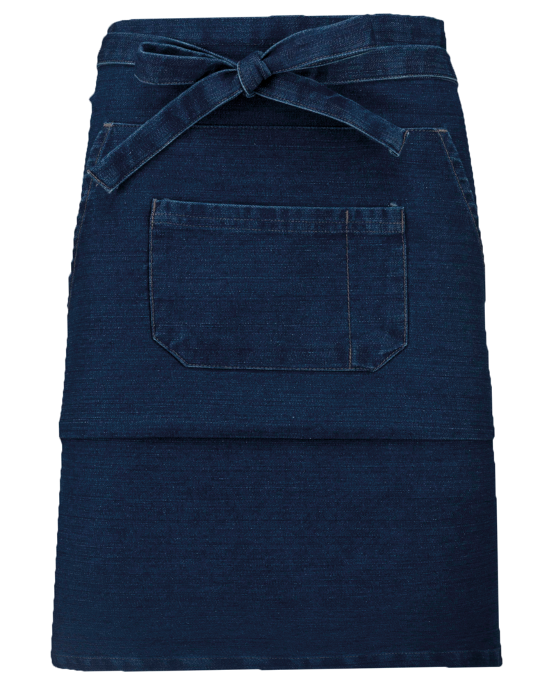 K898 - Mittellange Schürze - Denim