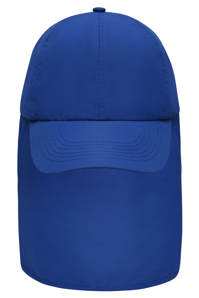 6 Panel Cap with Neck Guard - Royal (ca. Pantone 301C)