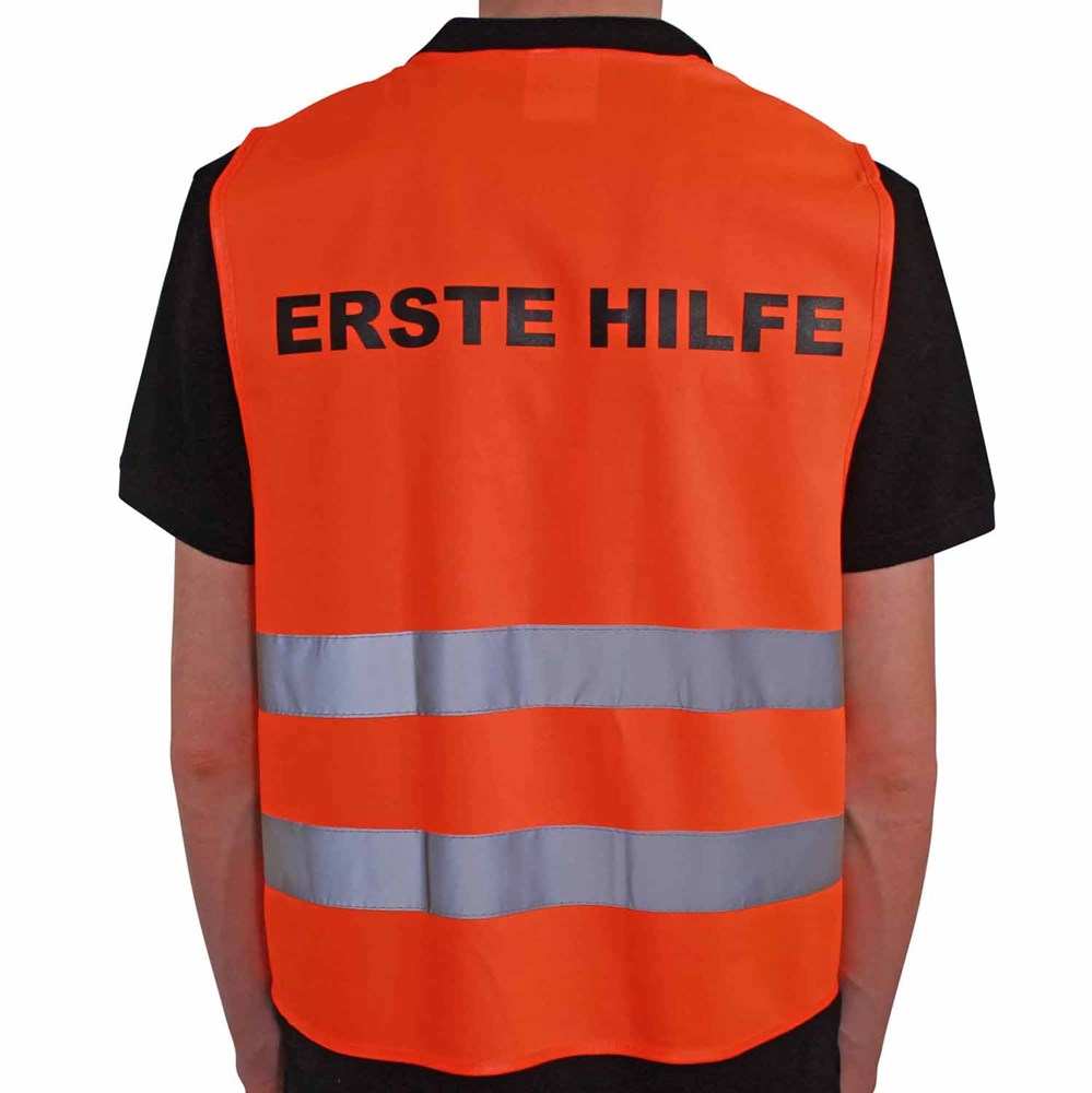 Allflash Qualitäts KFZ-Warnweste PREMIUM Erste Hilfe