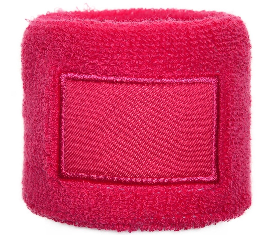 Nilton's Frottier Armschweißband mit Label - Rosa (PMS 212c) / Rosa