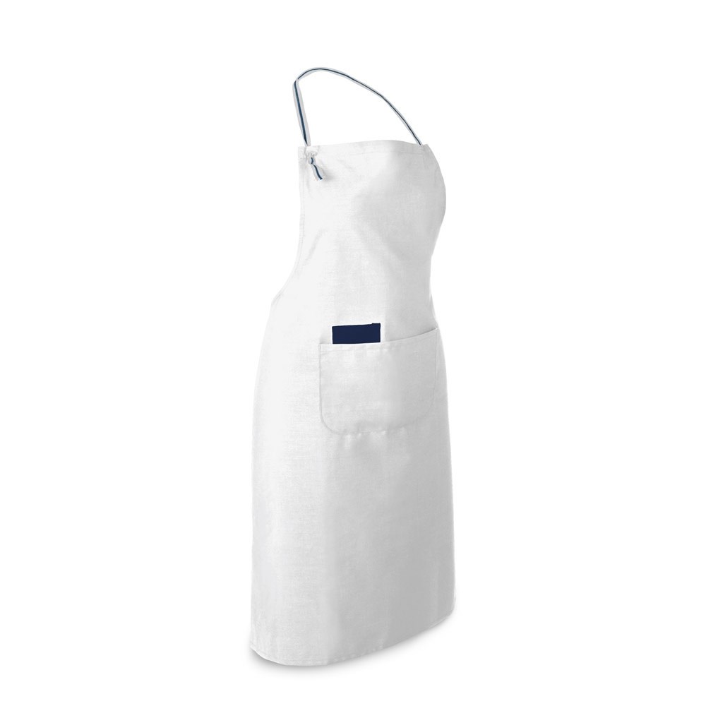 CHIVES. Schürze aus Baumwolle und Polyester (150 g/m²) - weiß