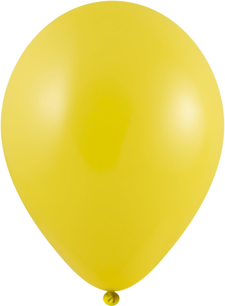 Luftballons mit Druck Qualityprint Ø 35 cm / Umfang 90-100 cm / 12 Inch, Licht blauw Metallic (2650), Metallic, 2 kleuren, 1 drukzijde - Dunkelgelb (1110)