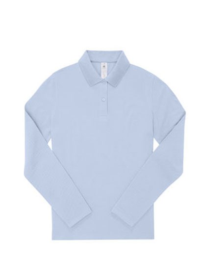 B&C BE INSPIRED - My Polo 180 Long Sleeve /Women - Blush Blue