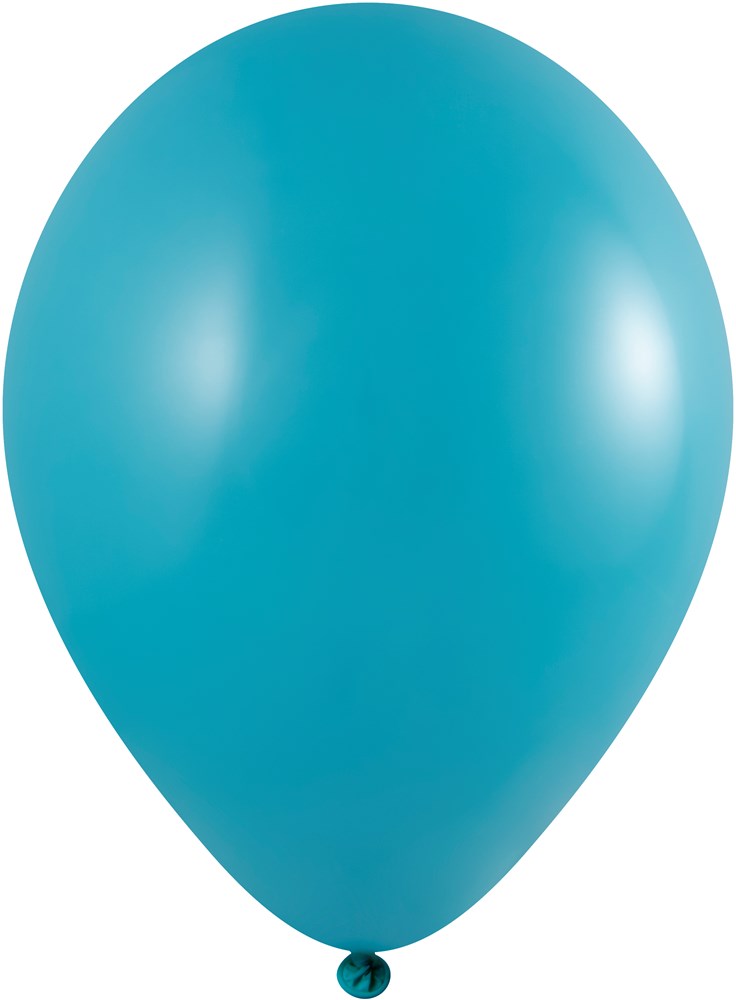 Bedruckte Ballons 85/95 cm - Ø 33 cm -11 inch - Türkisblau (1080) Pastel (± PMS 3135)