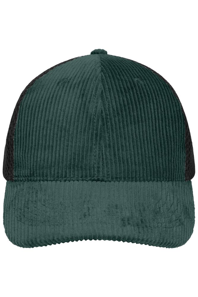 6 Panel Corduroy-Mesh Cap Organic Cotton - Smoky-green/black (ca. Pantone P 123-8 U
blackC)