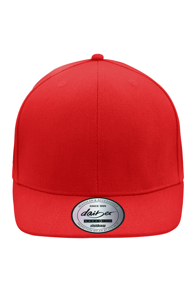 6 Panel Pro Cap Style - Red/red (ca. Pantone 200C)