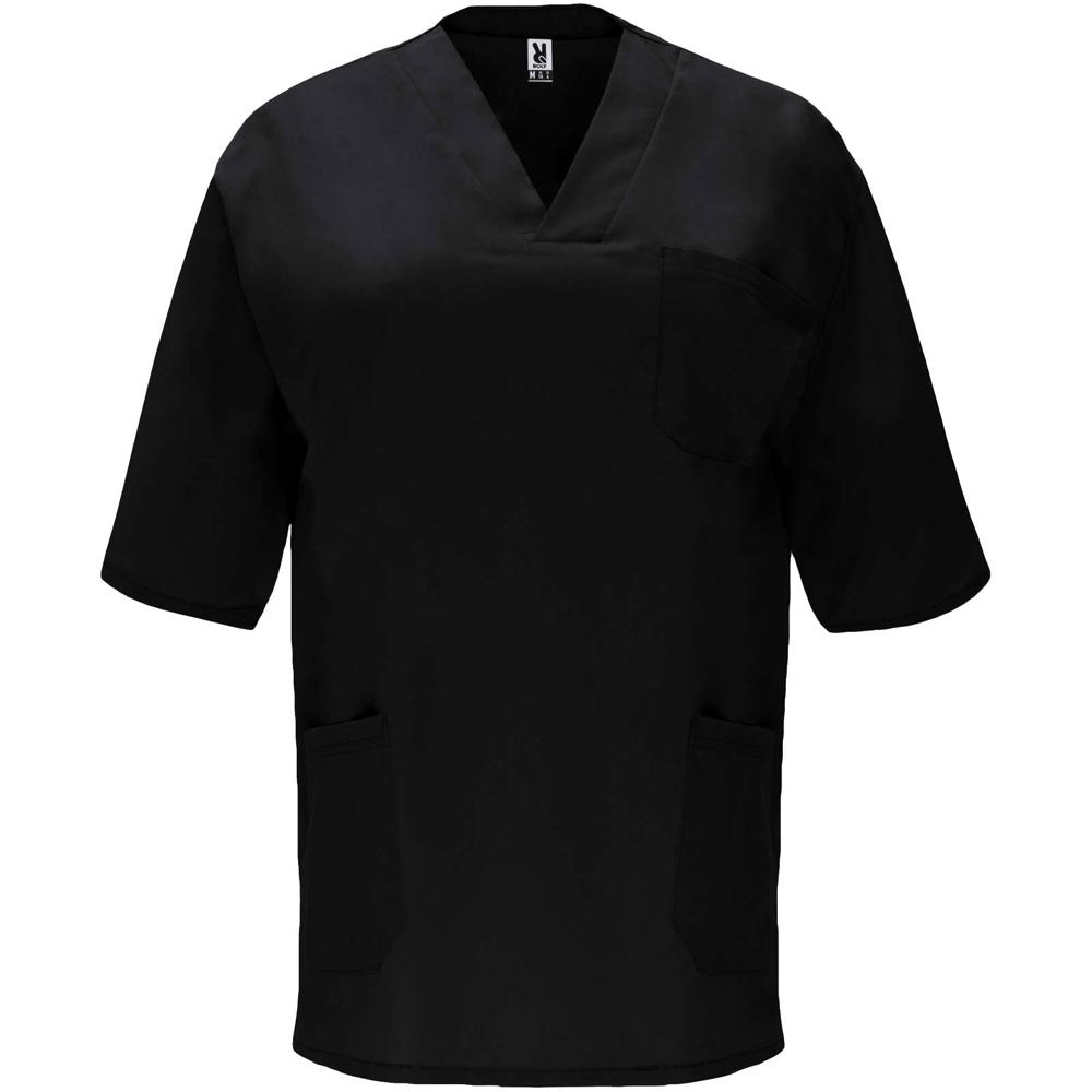 Panacea Kurzärmeliges Arbeitshemd, 160 g/m2, unisex - Schwarz