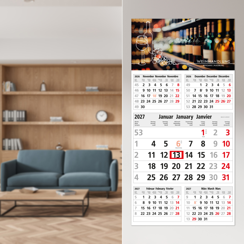 5-Monatskalender Einblatt Commerce 5 Post A EXPRESS