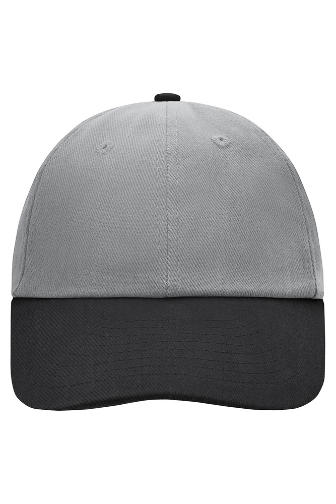 6 Panel Raver Cap - Light-grey/black (ca. Pantone 427C
blackC)